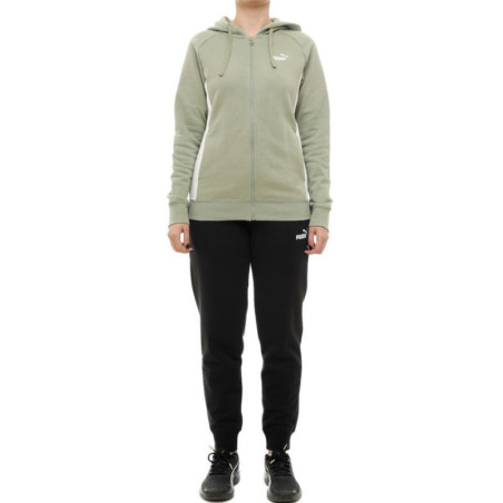 CHANDAL PUMA FULL-ZIP HOODED VERDE MUJER 690738-82