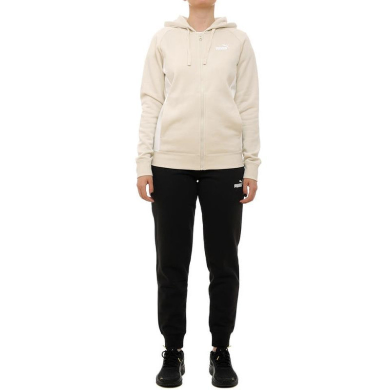 CHANDAL PUMA FULL-ZIP HOODED BEIGE MUJER 690738-87