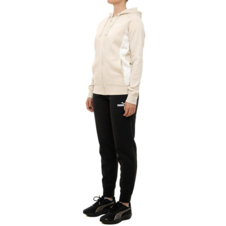 CHANDAL PUMA FULL-ZIP HOODED BEIGE MUJER 690738-87