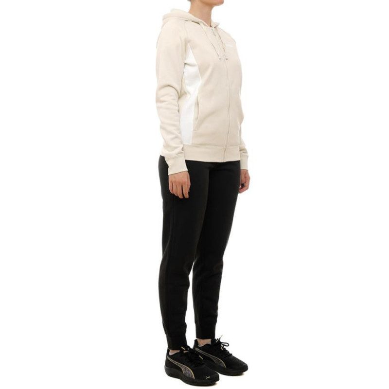 CHANDAL PUMA FULL-ZIP HOODED BEIGE MUJER 690738-87