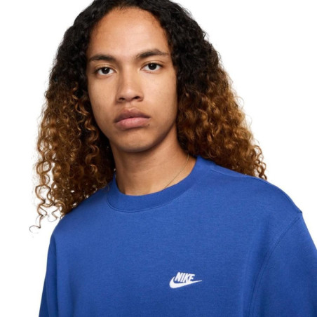 SUDADERA NIKE CLUB AZUL HOMBRE FN3886-480