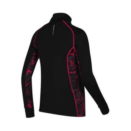 SUDADERA LOTTO NEGRA ROSA RUN FIT 217391-310
