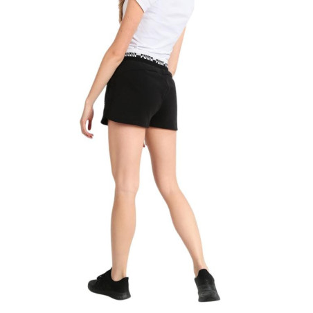 PANTALON CORTO PUMA NEGRO Y BLANCO 855965-01
