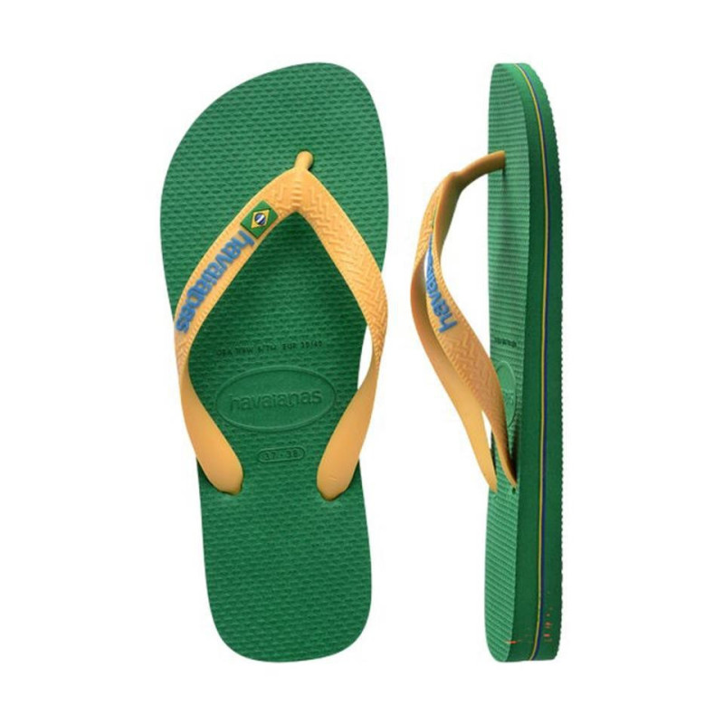 CHANCLAS HAVAIANAS BRASIL LOGO VERDE 4110850-2079