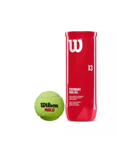 TUBO PELOTAS WILSON X3 PADEL WR8900801001