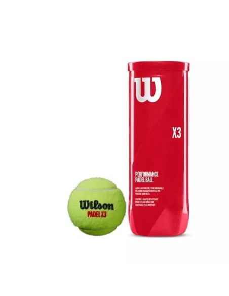 TUBO PELOTAS WILSON X3 PADEL WR8900801001