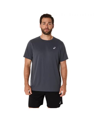CAMISETA ASICS MANGA CORTA GRIS HOMBRE 2011D221-02