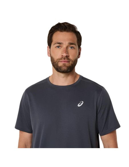 CAMISETA ASICS MANGA CORTA GRIS HOMBRE 2011D221-02