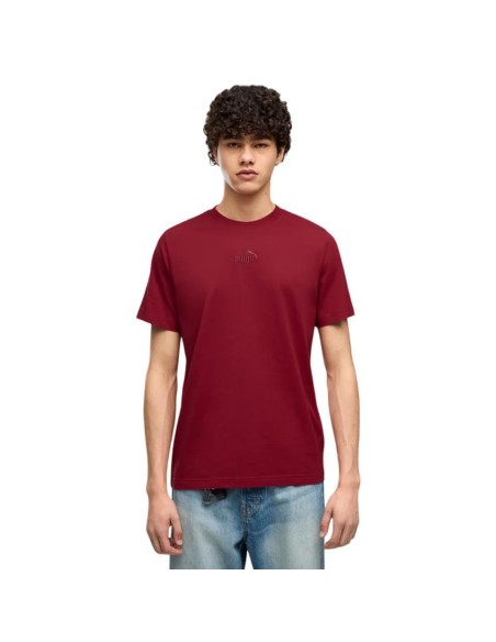 CAMISETA PUMA ESS LOGO GRANATE HOMBRE 692912-23