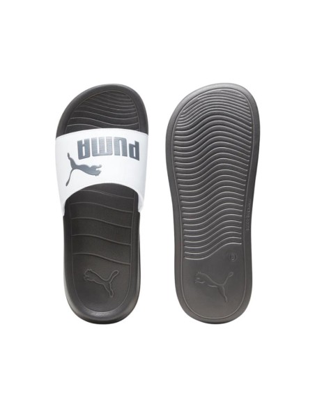 CHANCLAS PUMA POPCAT 20 NEGRO BLANCA 372279-36