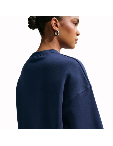 SUDADERA NIKE STUDIO FLEECE AZUL MUJER IM8082-410