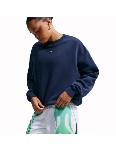 SUDADERA NIKE STUDIO FLEECE AZUL MUJER IM8082-410