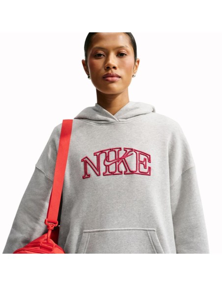 SUDADERA NIKE STUDIO FLEECE GRIS MUJER IM9830-012