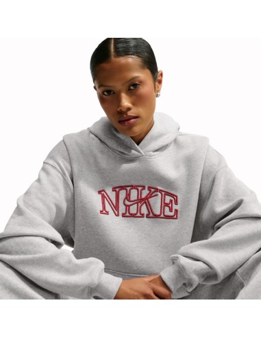 SUDADERA NIKE STUDIO FLEECE GRIS MUJER IM9830-012