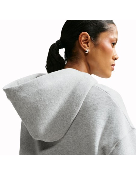 SUDADERA NIKE STUDIO FLEECE GRIS MUJER IM9830-012