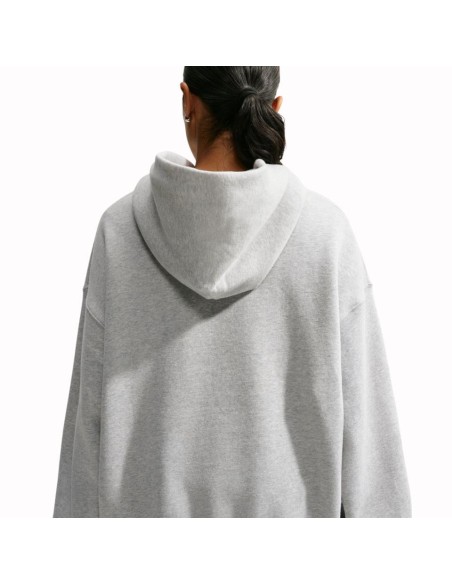 SUDADERA NIKE STUDIO FLEECE GRIS MUJER IM9830-012