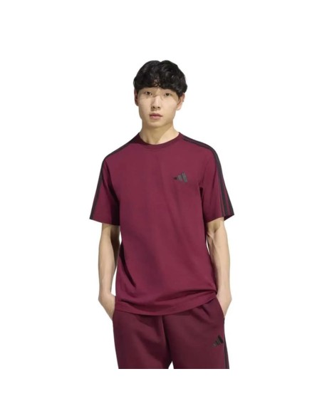 CAMISETA ADIDAS ESSENTIALS 3 GRANATE HOMBRE KY4120