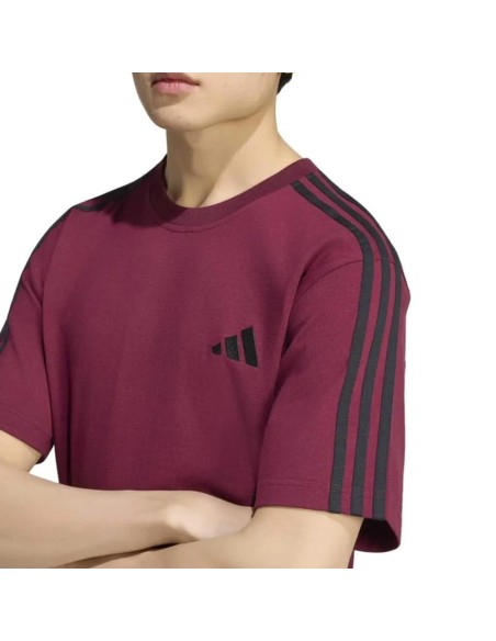 CAMISETA ADIDAS ESSENTIALS 3 GRANATE HOMBRE KY4120