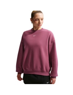 SUDADERA NIKE STUDIO FLC MUJER GRANATE IM8082-654 2