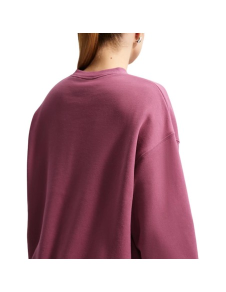 SUDADERA NIKE STUDIO FLC MUJER GRANATE IM8082-654