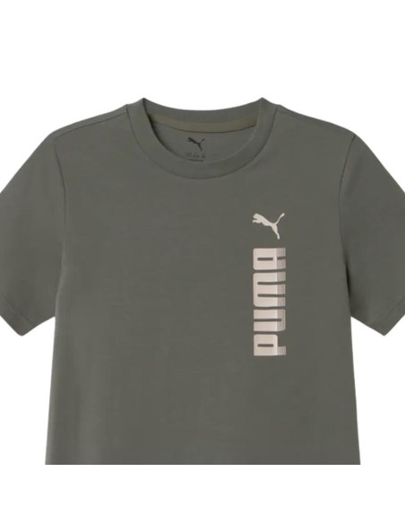 CAMISETA PUMA ESS GRAPHIC VERDE NIÑOS 694946-86