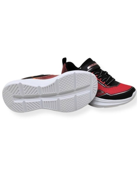 ZAPATILLAS SKECHERS MICROSPEC ROJO 404127L-BKRD