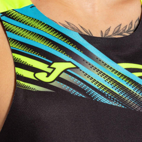 CAMISETA HOMBRE JOMA TIRANTE ELITE X NEGRO AMARI 