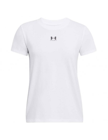 CAMISETA UNDER ARMOUR BLANCA MUJER