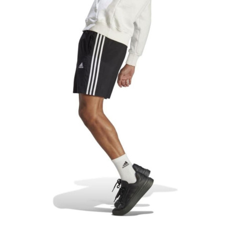 PANTALON ADIDAS CORTO CHELSEA NEGRO RAYAS 