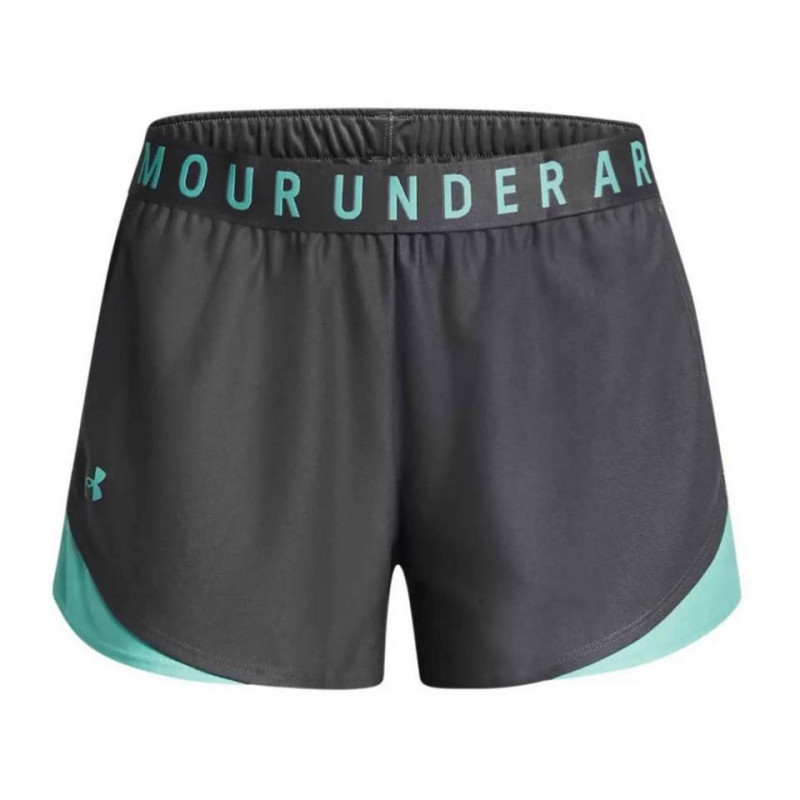 PANTALON CORTO UNDER ARMOUR GRIS VERDE MUJER