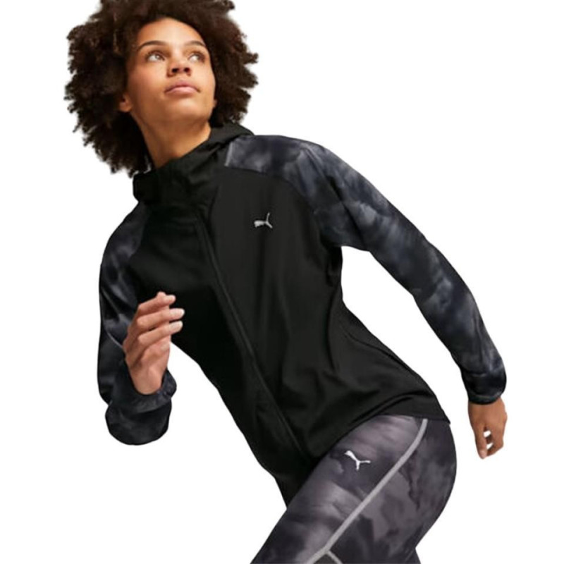 CHAQUETA DE RINNING FAVOURITE PUMA NEGRA