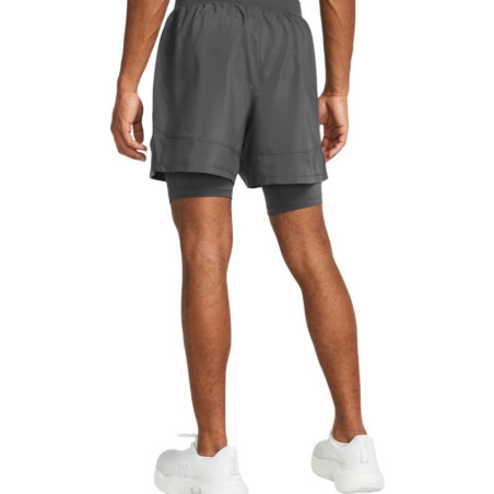 PANTALON CORTO UNDER ARMOUR GRIS 2X1