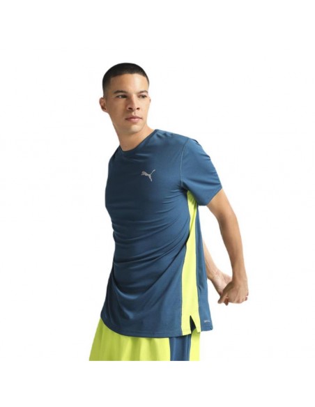 CAMISETA PUMA RUN FAVORITE VELOCIT AZUL 