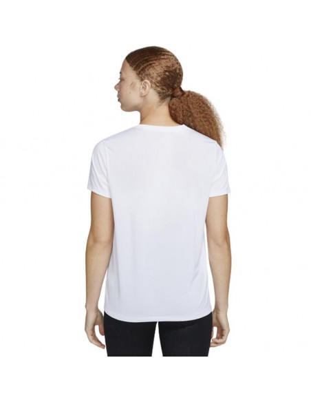CAMISETA NIKE DRI-FIT BLANCA MUJER DX0687-100 