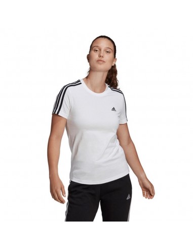 CAMISETA ADIDAS BLANCA ESSENTIALS BANDAS GL0783