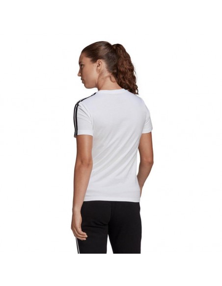 CAMISETA ADIDAS BLANCA ESSENTIALS BANDAS GL0783