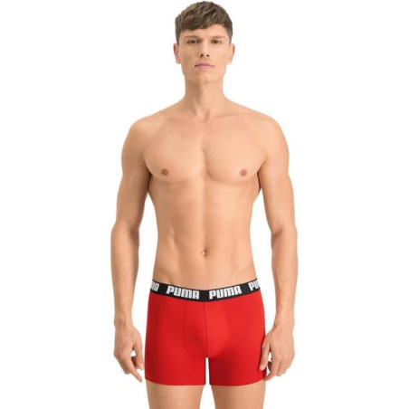 BOXER BASIC PUMA ROJO NEGRO PACK 2 521015001-786