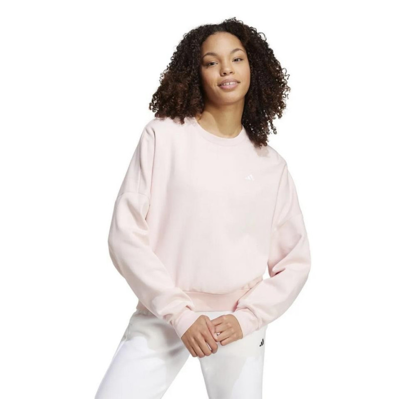 SUDADERA ADIDAS ESSENTIALS SMALL LOGO ROSA IX7954
