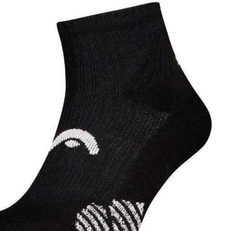 CALCETIN HEAD PADEL QUARTER NEGRO 701226609-002