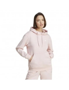 SUDADERA ADIDAS ESSENTIALS SMALL LOGO ROSA IY1649