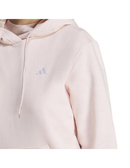 SUDADERA ADIDAS ESSENTIALS SMALL LOGO ROSA IY1649