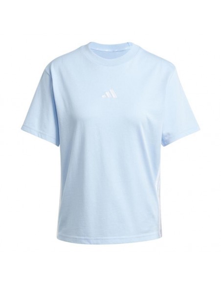 CAMISETA ADIDAS W 3S MANGA CORTA CELESTE JE1227