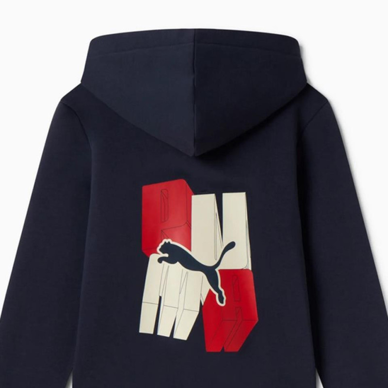 SUDADERA PUMA CREMALLERA ES GRAPHIC AZUL 686899-75