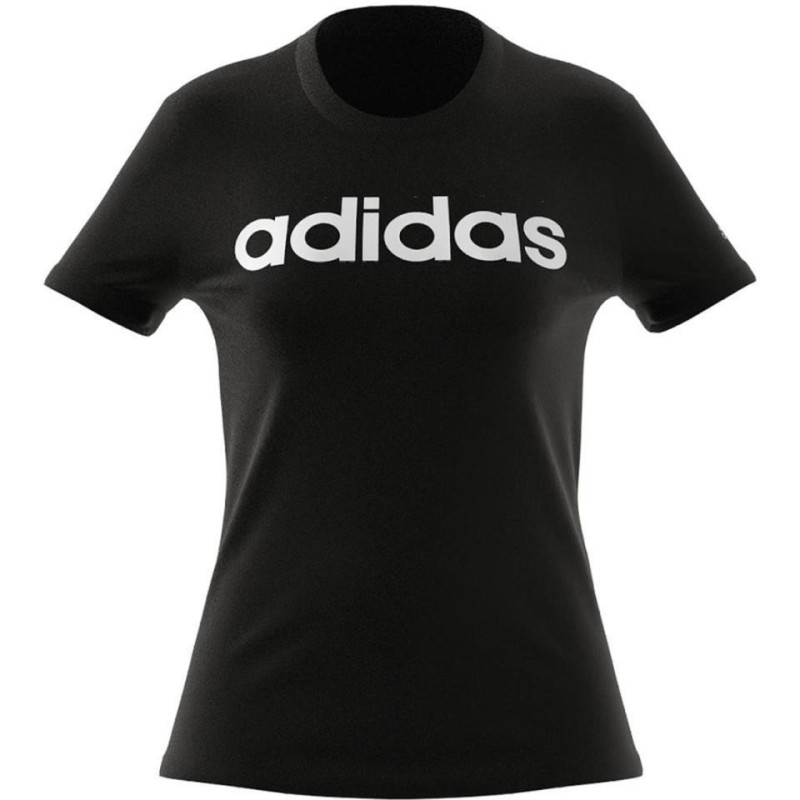 CAMISETA ADIDAS NEGRA BASICA MUJER GL0769