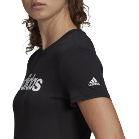 CAMISETA ADIDAS NEGRA BASICA MUJER GL0769