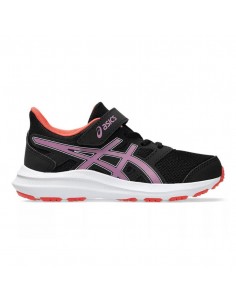 ZAPATILLAS ASICS JOLT 4 PS NEGRO ROSA 1014A299-012 2