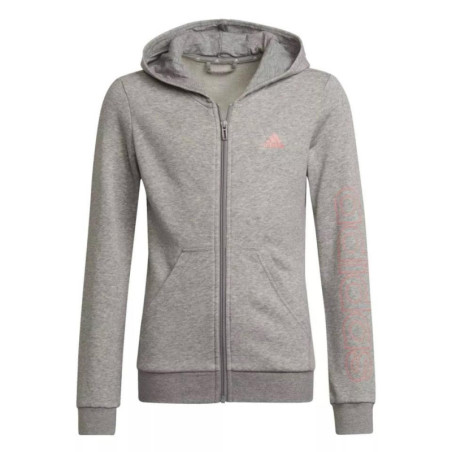 SUDADERA ADIDAS GRIS ESSENTIALS NIÑA HE1967
