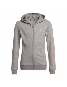 SUDADERA ADIDAS GRIS ESSENTIALS NIÑA HE1967 2
