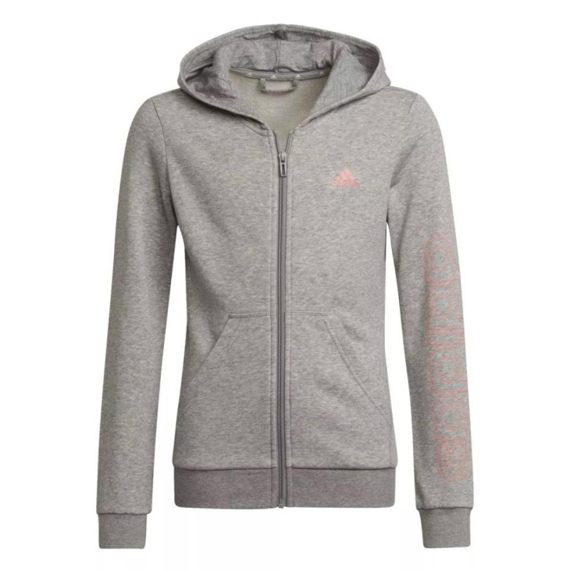 SUDADERA ADIDAS GRIS ESSENTIALS NIÑA HE1967