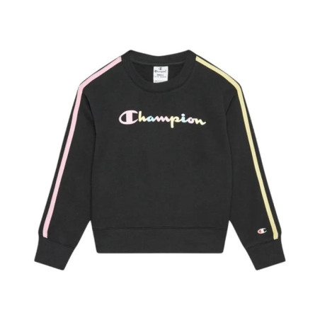 SUDADERA CHAMPION NEGRO LETRA COLOR 404345-KK001
